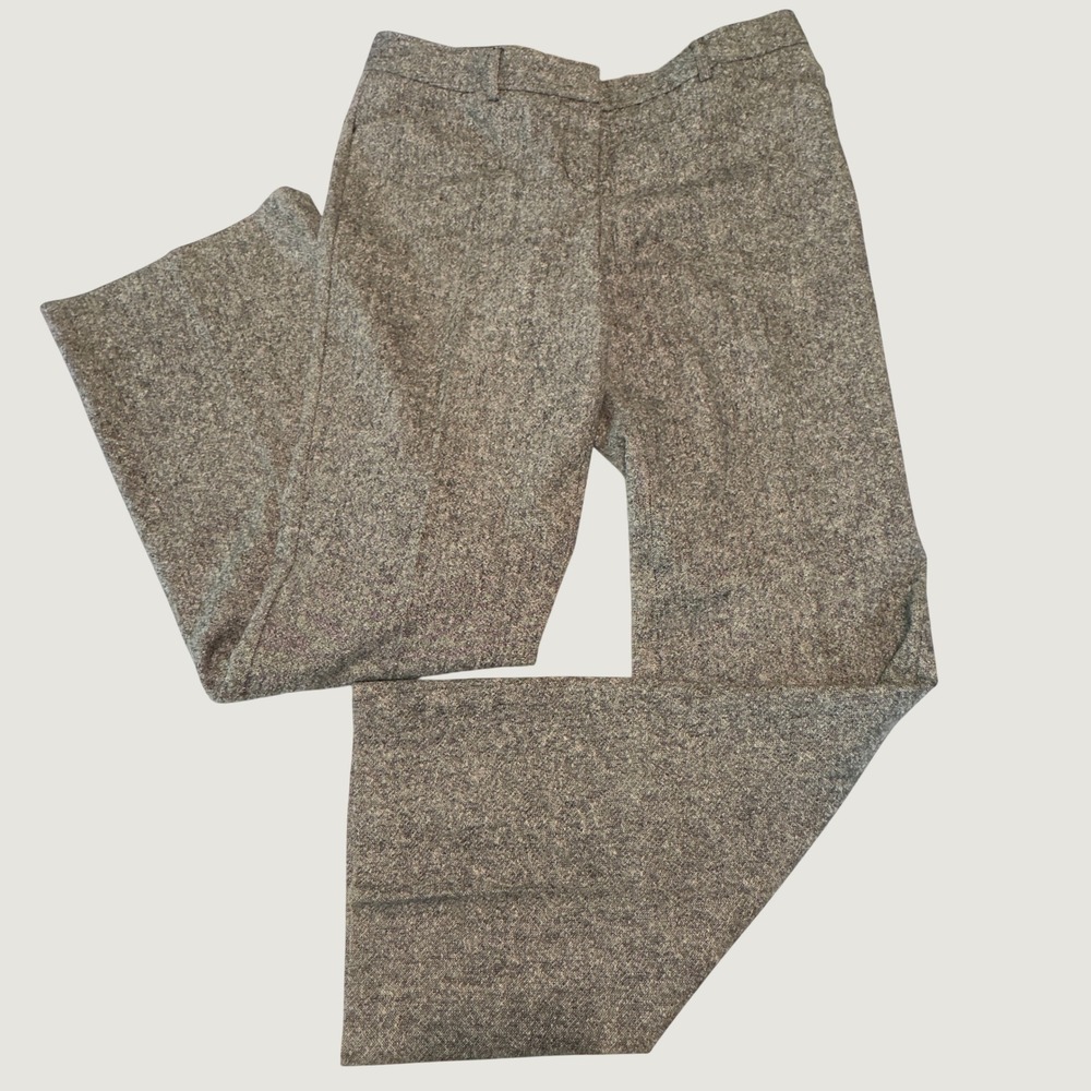 Express Design Studio Editor Gray Tweed Wool Blend Wide Leg Dress Pants‎ Size 6
